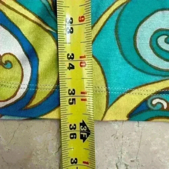 Trina Turk Collection Small Blue Green Floral Cowl Neck Sleeveless
Dress‎ EUC - Picture 8 of 8